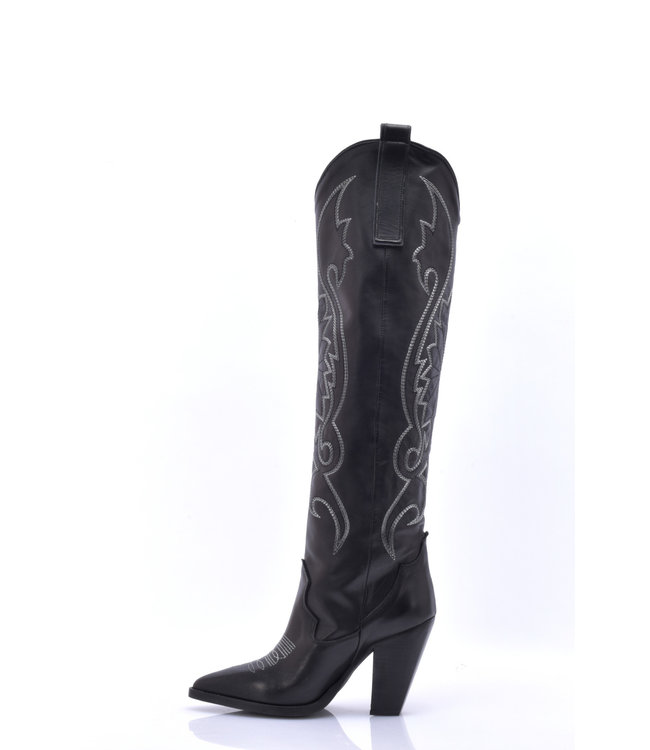 Sanctum Cardinale black cowboy boots - Italian High Heels by Sanctum Shoes
