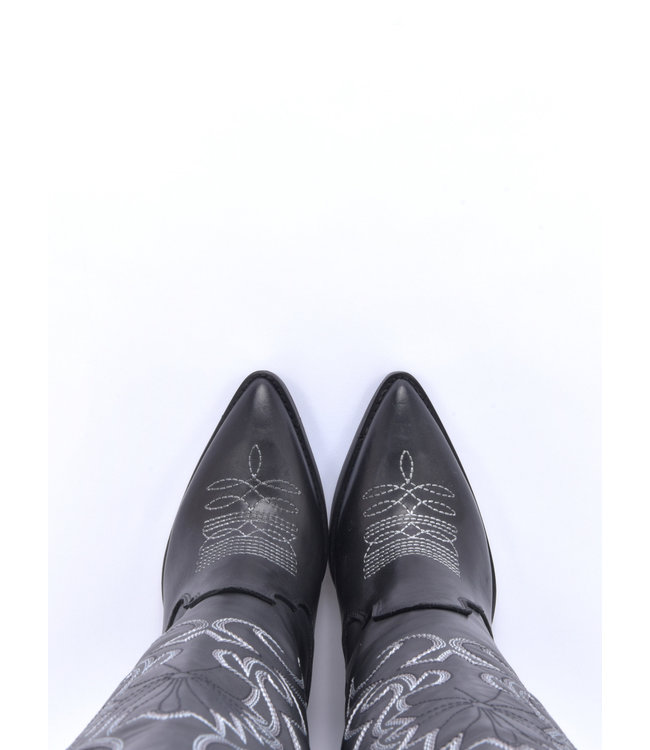 Braune leder High Heel Cowboystiefel  Cardinale