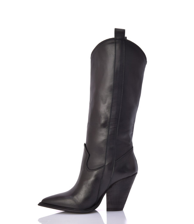 Raquel leder High heel Cowboystiefel