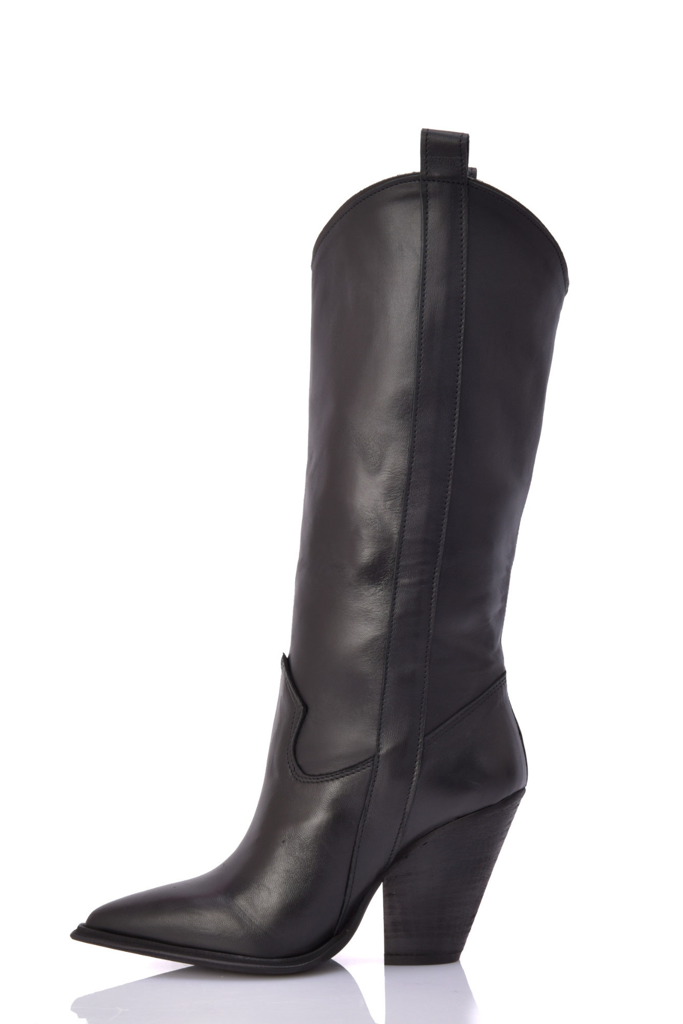 Sanctum High Heel black cowboy boots Italian High Heels by Sanctum Shoes
