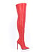 Sanctum  VESPER THIGH BOOTS RED NAPPA with ZIPPER