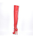 High Italian THIGH boots VESPER with full back zipper in genuine leather