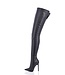 Extra high thigh boots GIULIA with stiletto heels Italian VEGAN leather