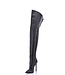 High thigh boots GIGI with stiletto heels in Italian VEGAN leather