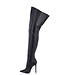 GIGI Overknee-Stiefel mit Stilettoabsatz aus italienischem Kunstleder