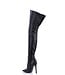 High thigh boots GIGI with stiletto heels in Italian VEGAN leather
