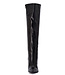 Knee boots GINA with stiletto heel in Italian synthetic shiny leather