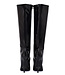 Knee boots GINA with stiletto heel in Italian synthetic shiny leather