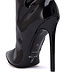 Knee boots GINA with stiletto heel in Italian VEGAN shiny leather