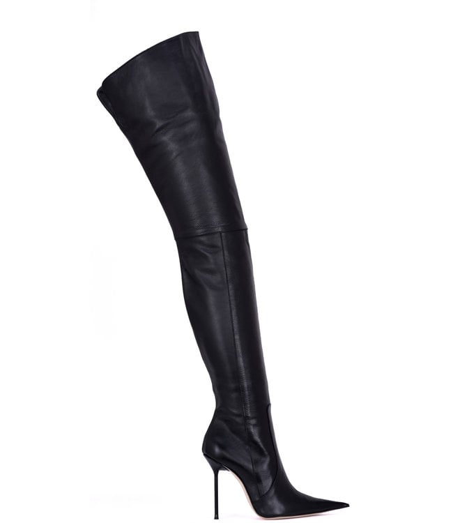 CUSTOM - MAYDAY - EXTREME POINTY THIGH BOOTS