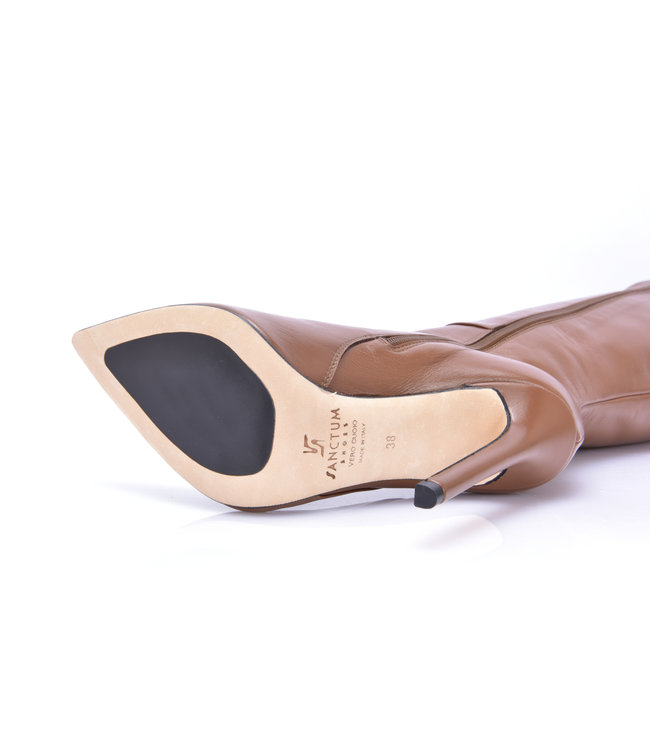 Custom Vesta Kniefarbe braunes Nappa (Cuoio)