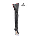 High Italian THIGH boots VESTA with stiletto heels in genuine leather