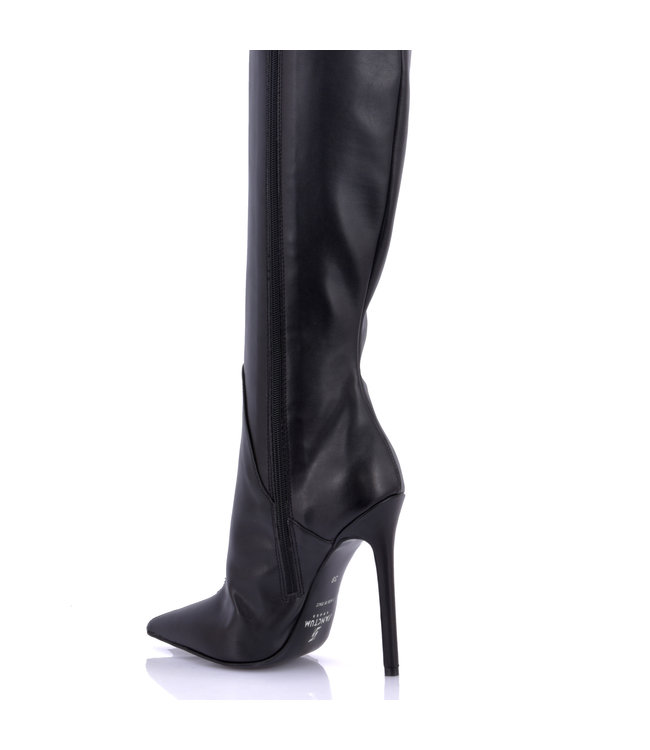 GIGI Overknee-Stiefel mit Stilettoabsatz aus italienischem Kunstleder