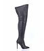 MTO - Colour choice - High Italian THIGH boots VESTA-10 with stiletto heels in genuine leather