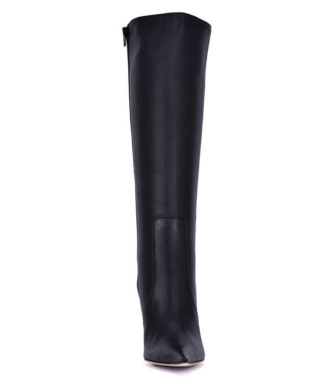 CUSTOM ELEKTRA EXTREME POINTY KNEE BOOTS BLACK NAPPA