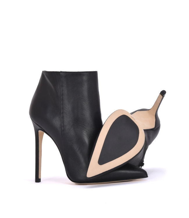 High Italian ankle boots VESTA with stiletto heels in real leather ...