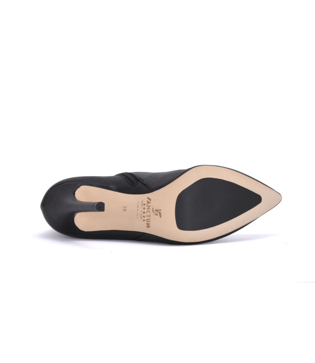 Hohe italienische Stiefelette VESTA-10 mit Stiletto-Absatz aus echtem Leder