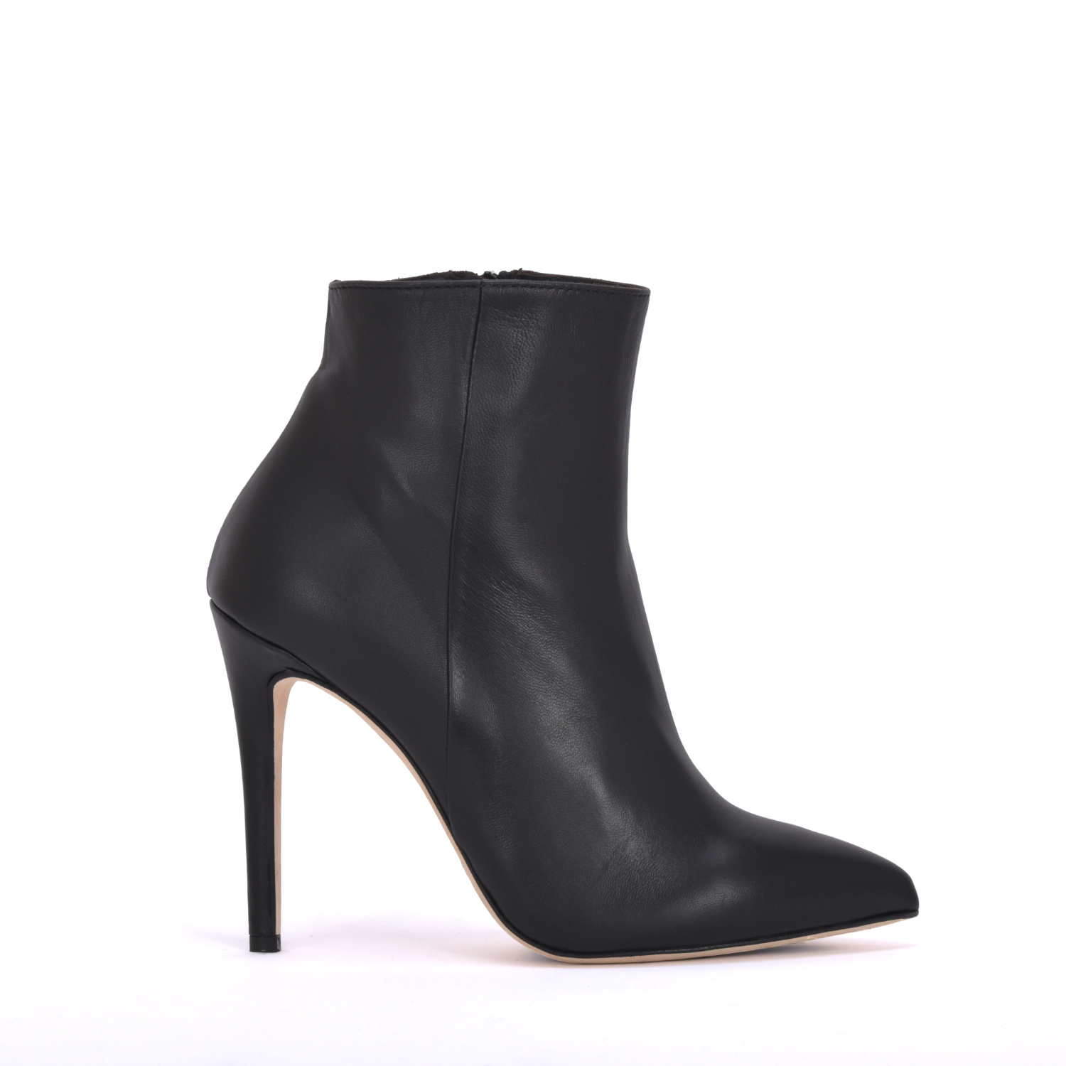 High Italian ankle boots VESTA with stiletto heels in real leather ...