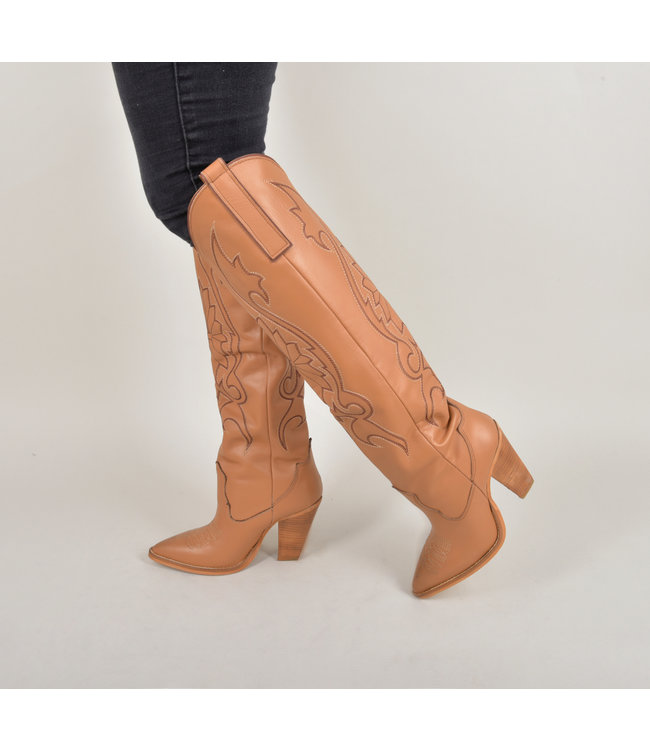 Brown leather Cardinale cowboy boots