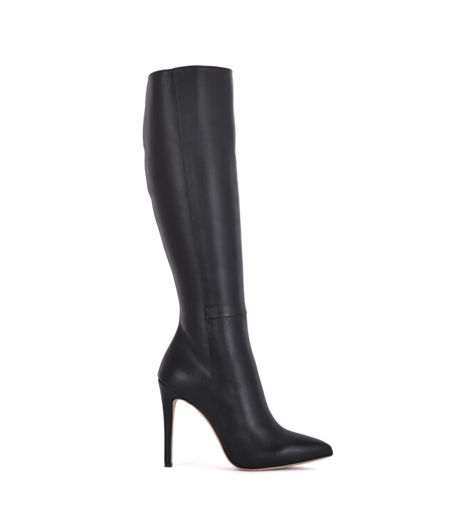 High Italian knee boots VESTA with 10cm stiletto heels in genuine leather