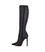 CUSTOM Hohe italienische Kniestiefel VESTA mit Stilettoabsatz aus echtem Leder