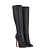 CUSTOM High Italian KNEE boots VESTA-12 with stiletto heels in genuine leather