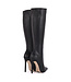 CUSTOM Hohe italienische Kniestiefel VESTA mit Stilettoabsatz aus echtem Leder