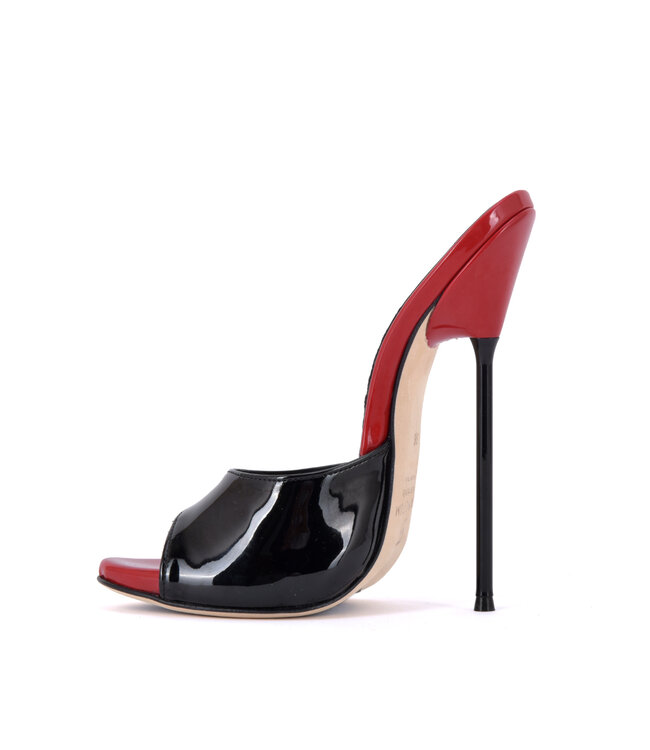 Extreem hoge Italiaanse muiltjes MAIA met metalen naaldhakken