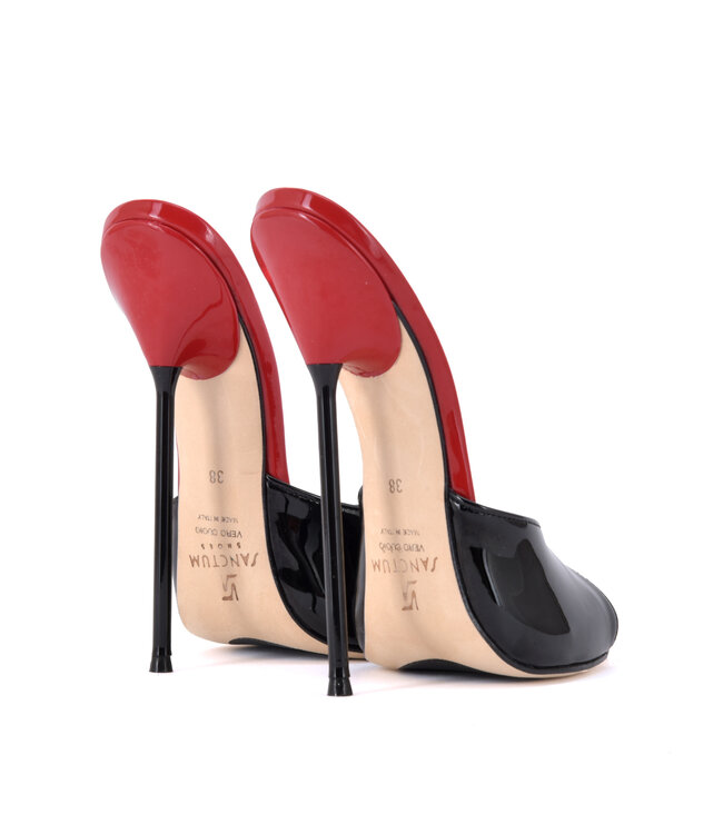 Extreem hoge Italiaanse muiltjes MAIA met metalen naaldhakken