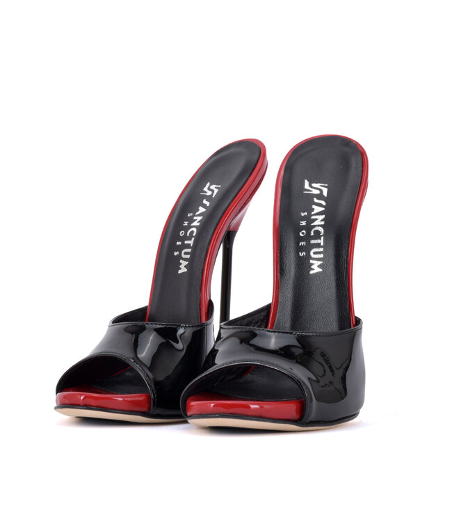 Extrem hohe italienische Pantoletten MAIA mit Metallnadelabsatz