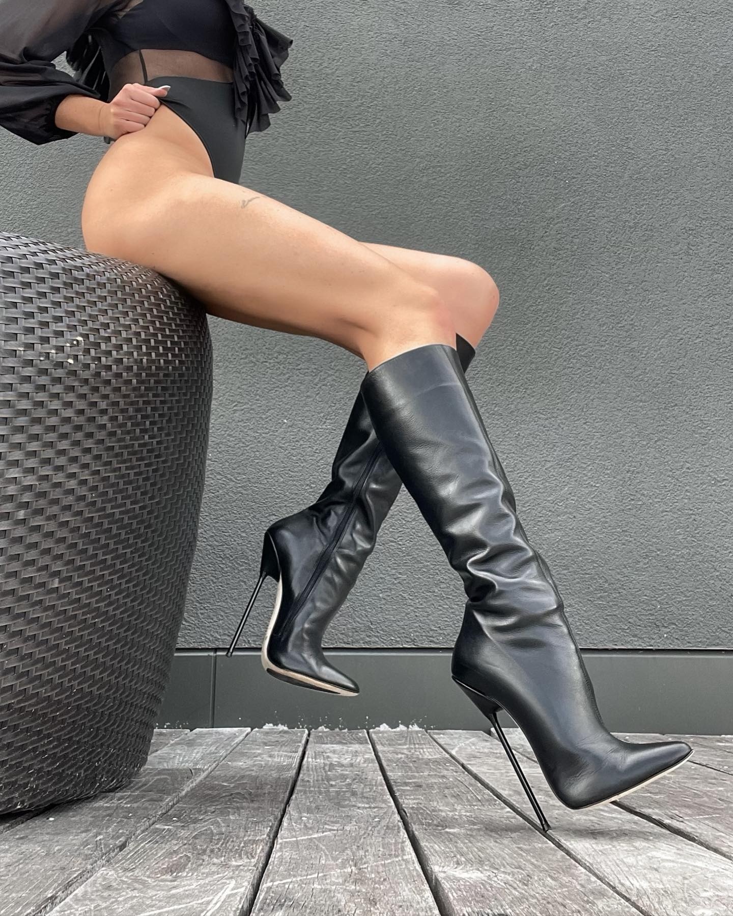 Gabriela in the Venus knee boots - Italian High Heels by Sanctum Shoes