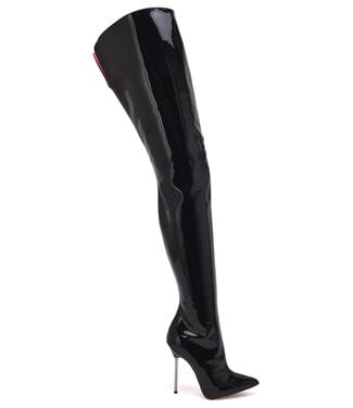 CUSTOM - GAIA CROTCH BOOTS PATENT LEATHER