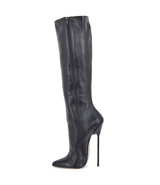 CUSTOM Sanctum VENUS KNIESTIEFEL SCHWARZES NAPPA