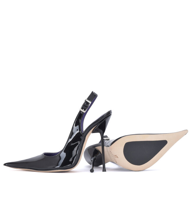 Sanctum SCARLET POINTY SLINGBACK  PUMPS ZWART GLANZEND