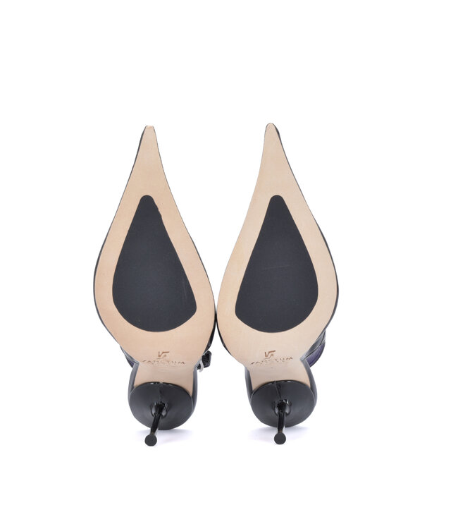 Sanctum SCARLET POINTY SLINGBACK  PUMPS BLACK SHINY