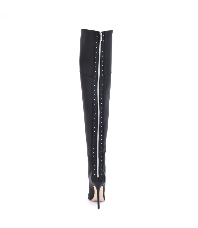Sanctum MANOUK THIGH BOOTS BLACK NAPPA with STUDS