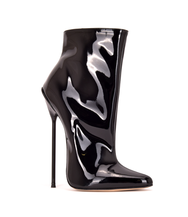 Sanctum HOLLY STIEFELETTEN SCHWARZ GLÄNZEND