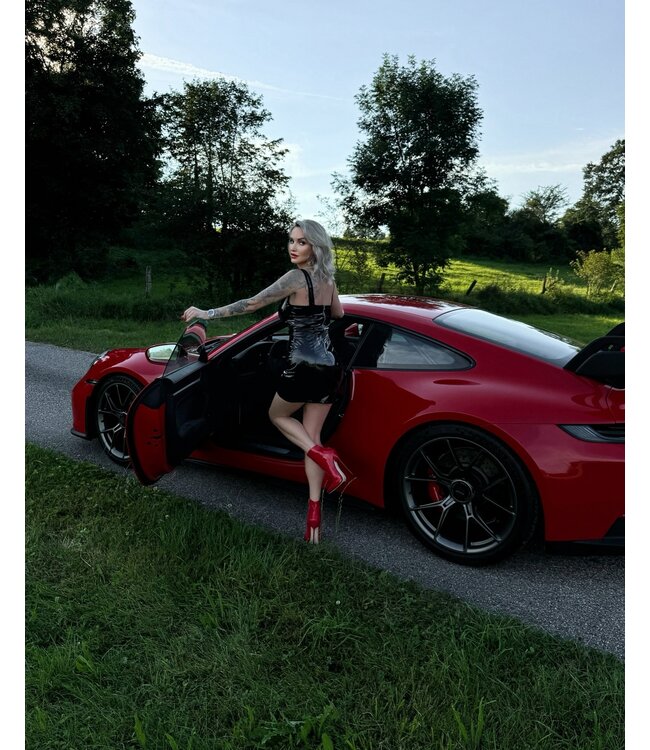 Sanctum HOLLY ANKLE BOOTS RED SHINY