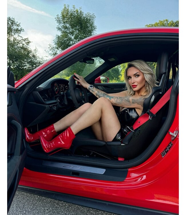 Sanctum HOLLY ANKLE BOOTS RED SHINY