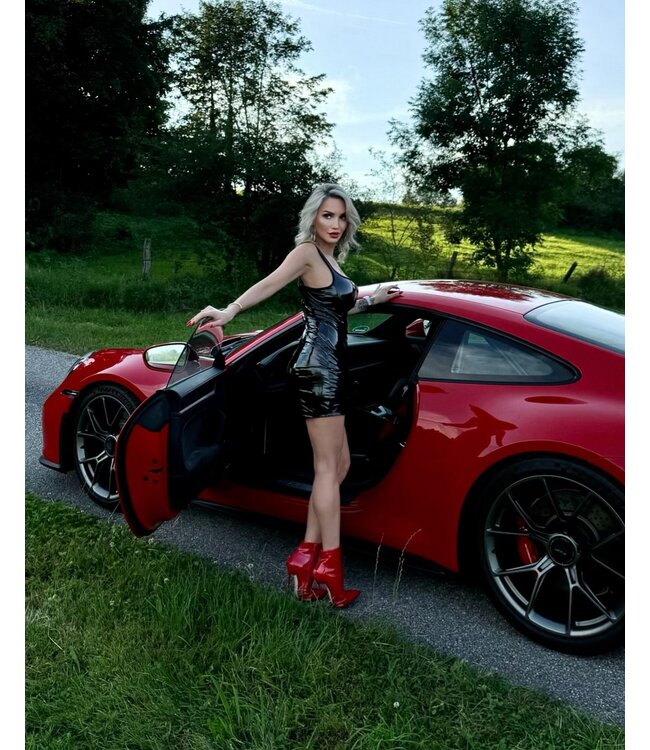 Sanctum HOLLY ANKLE BOOTS RED SHINY