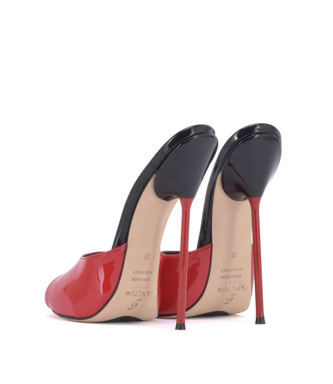 Extreme high Italian mules MAIA with metal needle heels