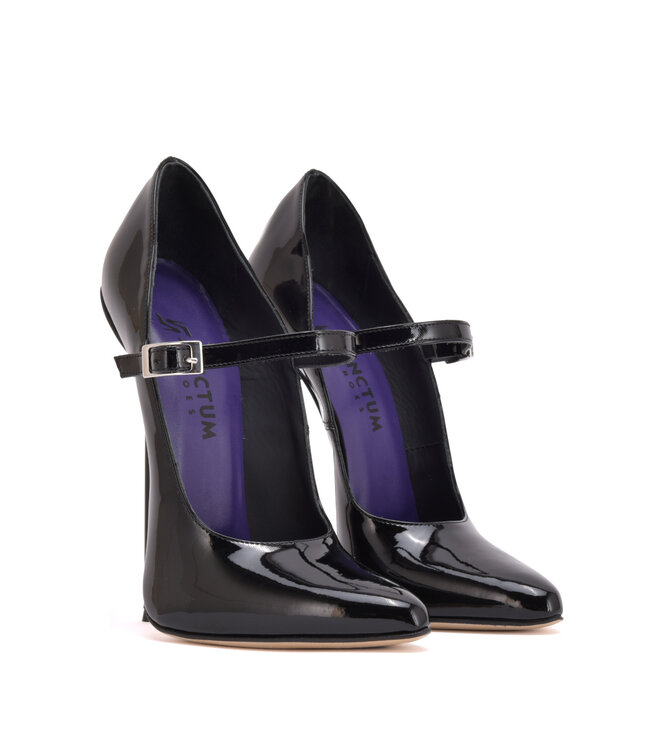 Sanctum schoenen TAMARA ZWARTE GLANZENDE BANDJES PUMPS