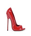 Sanctum  CLAUDINE RED SHINY OPEN TOE PUMPS