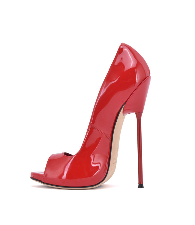 Sanctum CLAUDINE ROTE GLÄNZENDE PUMPS MIT OFFENER ZEHE