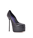 Custom made ALEXANDRA BLACK MATTE PLATFORM PUMPS
