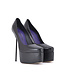 Custom made ALEXANDRA BLACK MATTE PLATFORM PUMPS