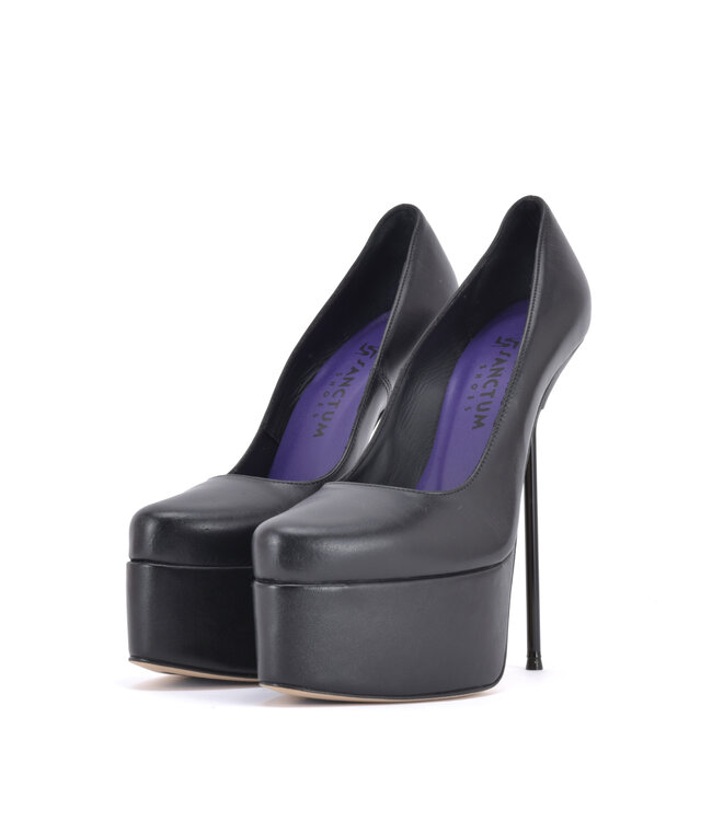 Op maat gemaakte ALEXANDRA BLACK MATTE PLATFORMPOMPEN