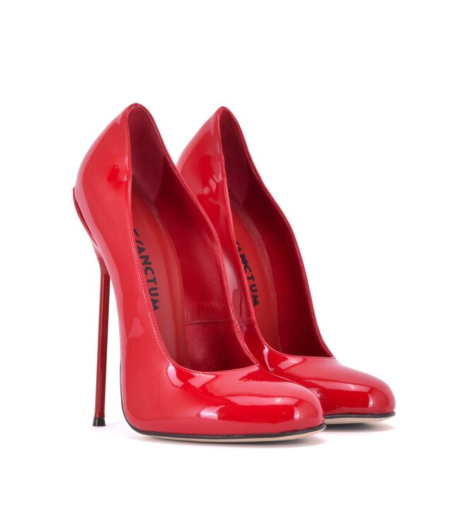 Sanctum Shoes VALENTINA RED SHINY ROUND NOSED PUMPS