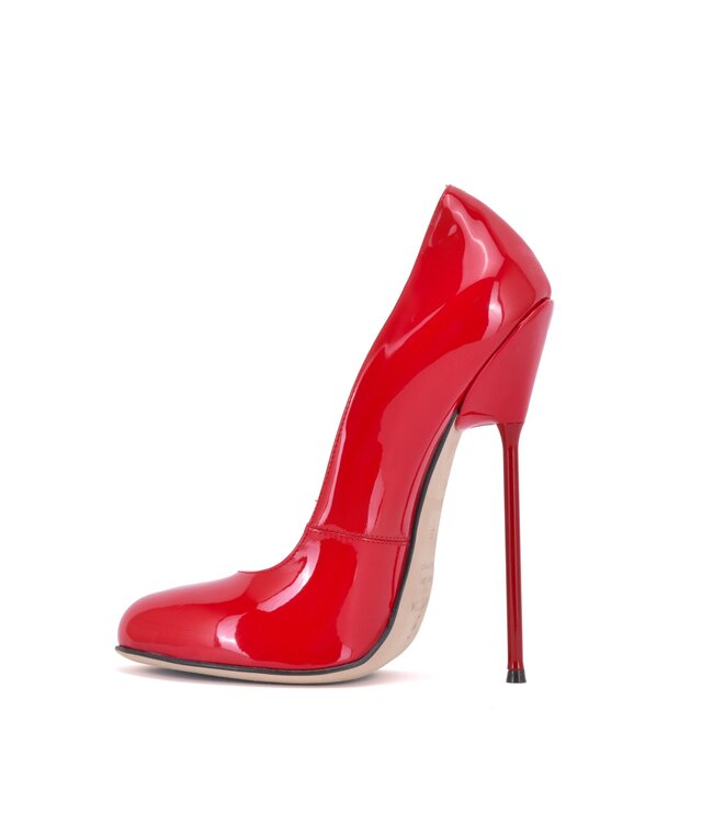 Sanctum Shoes VALENTINA ROTE GLÄNZENDE PUMPS MIT RUNDER SPITZE
