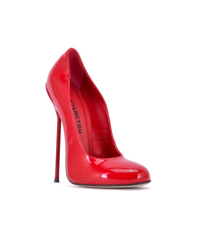 Sanctum Shoes VALENTINA RED SHINY ROUND NOSED PUMPS